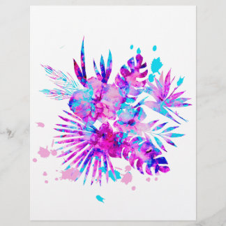 Tropiska Löv och Blommar