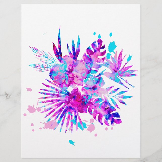 Tropiska Löv och Blommar (Framsida)