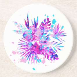 Tropiska Löv och Blommar Underlägg