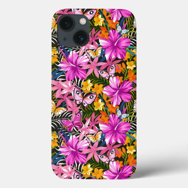 Tropiska löv och blommor (Baksida)