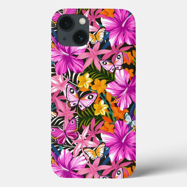Tropiska löv och blommor (Baksida)