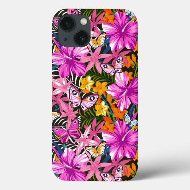 Tropiska löv och blommor (Baksida)