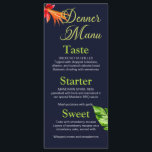 Tropiska Löv och Blommor Bröllop Meny<br><div class="desc">Tropiska Löv och Flowers Bröllop Menu.</div>