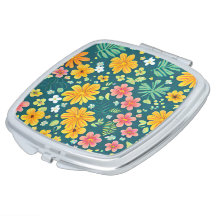 Tropiska löv och blommor mönster