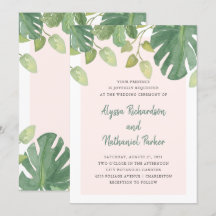 Tropiska Löv| och Grönt Bröllop