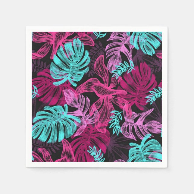 Tropiska Löv Pappersservett (Framsidan)