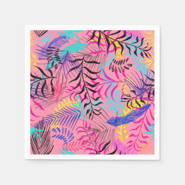 Tropiska Löv Pappersservett (Framsidan)