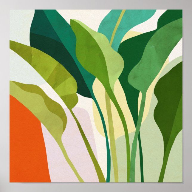 Tropiska Löv Poster (Framsidan)