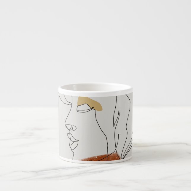 Tropiska Löv, sömlös Mönster design. Espressomugg (Framsidan)