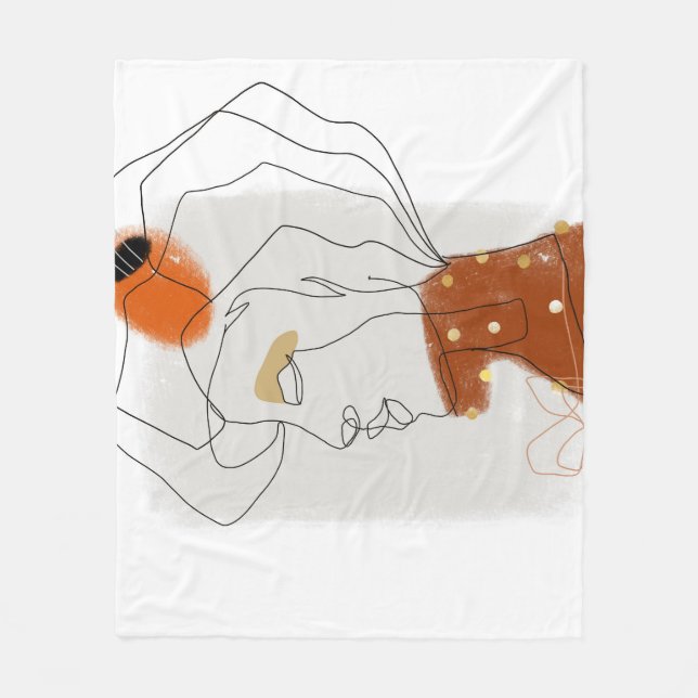 Tropiska Löv, sömlös Mönster design. Fleecefilt (Framsidan)