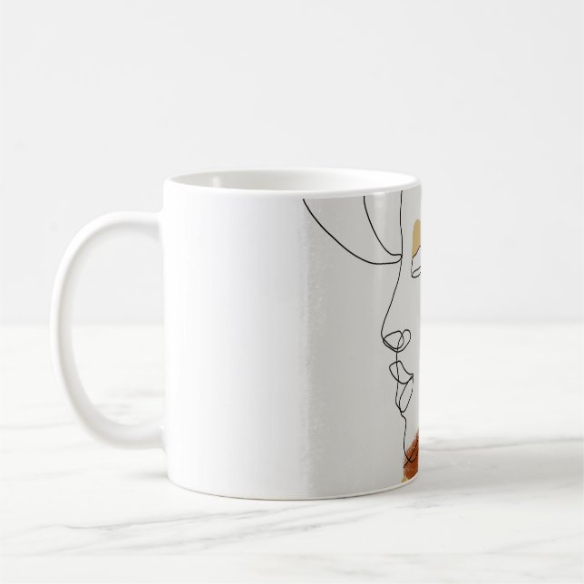 Tropiska Löv, sömlös Mönster design. Kaffemugg (Vänster)