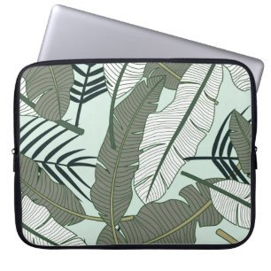 Tropiska Löv: Sömlös natur Mönster. Laptop Fodral