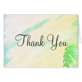 Tropiska Löv Watercolor Bröllop Hälsningskort