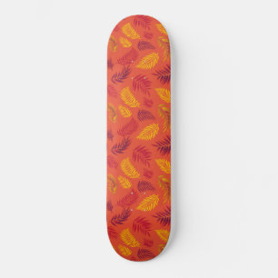 Tropiska Löven Mönster 18 Mini Skateboard Bräda 18,5 Cm