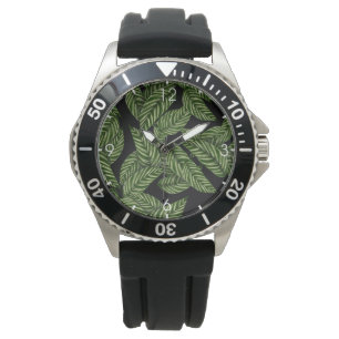 Tropiska Löven Mönster Armbandsur