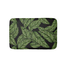 Tropiska Löven Mönster Badrumsmatta