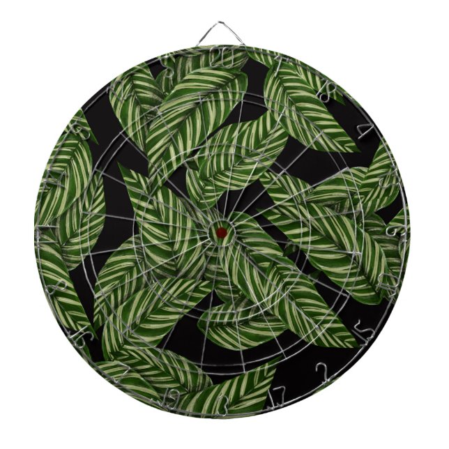 Tropiska Löven Mönster Darttavla (Framsidan)