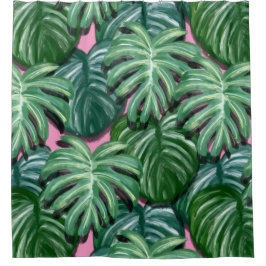 Tropiska Löven Mönster - Grönt Foliage