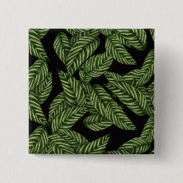 Tropiska Löven Mönster Knapp