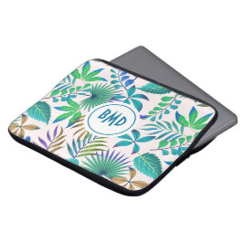 Tropiska löven mönster laptop fodral