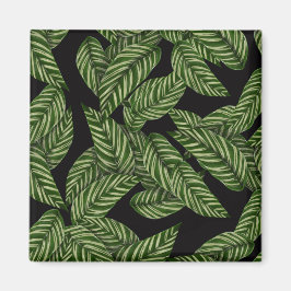 Tropiska Löven Mönster Magnet