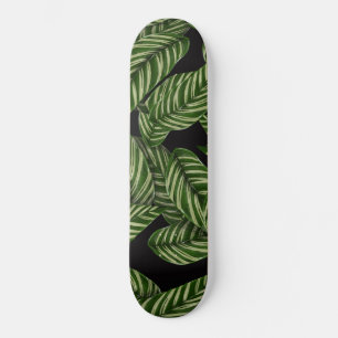 Tropiska Löven Mönster Mini Skateboard Bräda 18,5 Cm