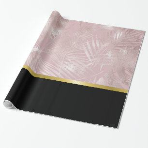 Tropiska Löven ro med Svarta Gräns Presentpapper