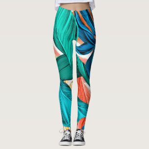 Tropiska Löven Vår och sommar Leggings