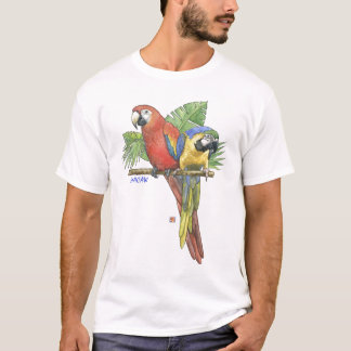 Tropiska Macaws Tee Shirt
