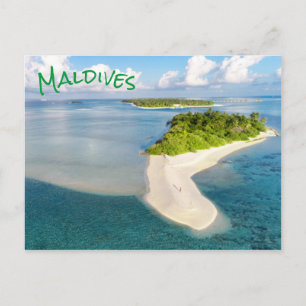 Tropiska Maldives Exotic Island Paradise Vykort