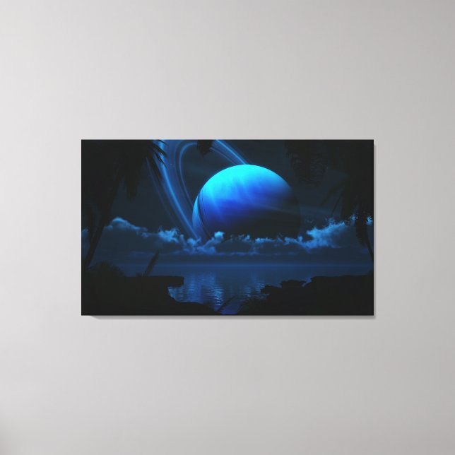 Tropiska Måne Canvastryck (Framsida)