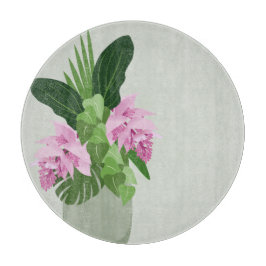 Tropiska Medinilla Rosa Flower i Grönt Vas