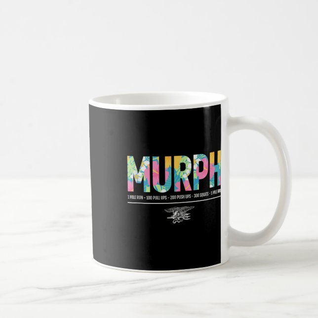 Tropiska minnesdagen för Murph Workout Wod Milical Kaffemugg (Höger)