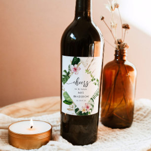 Tropiska möhippan Beach Vinflaska Etikett