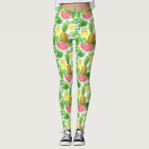 Tropiska mönster leggings