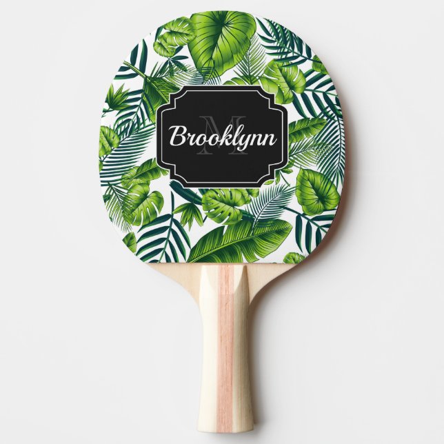 Tropiska Mönster Pingisracket (Framsidan)