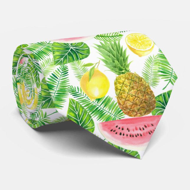 Tropiska mönster slips (Rullad)