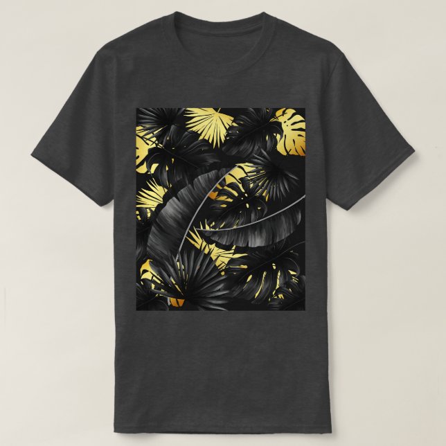 Tropiska Mönster T Shirt (Design framsida)