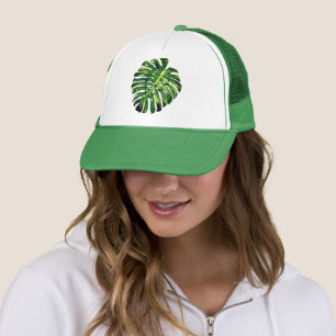 Tropiska Monstera Löv Keps