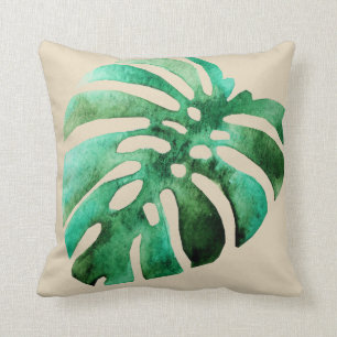 Tropiska Monstera Löv Kudde