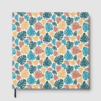 Tropiska Monstera Löv Mönster - färgstark natur P Gästböcker