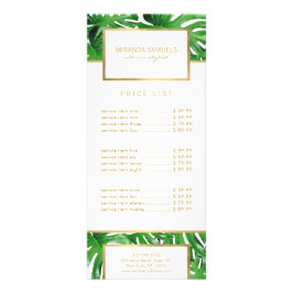 Tropiska monstera Löv Mönster Reklamkort