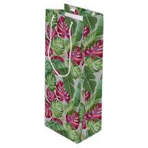 Tropiska Monstera och Handflatan Lövs