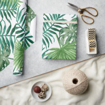 Tropiska Monstera och Handflatan Lövs