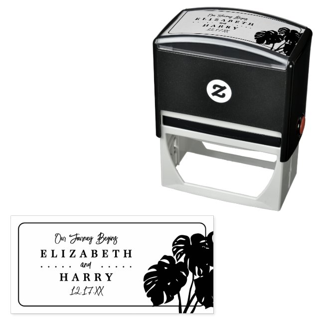 Tropiska Monstera Självfärgande Stämpel (In Situ)