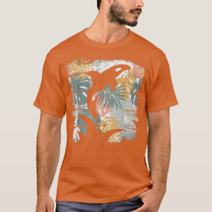 Tropiska naturen Mönster Exotic Summer Vacation Wh T Shirt