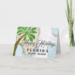 Tropiska nautiska glada helgdagar från Florida Helgkort
