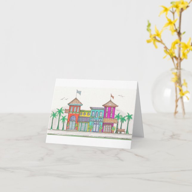 Tropiska Notecards Kort (Gul blomma)