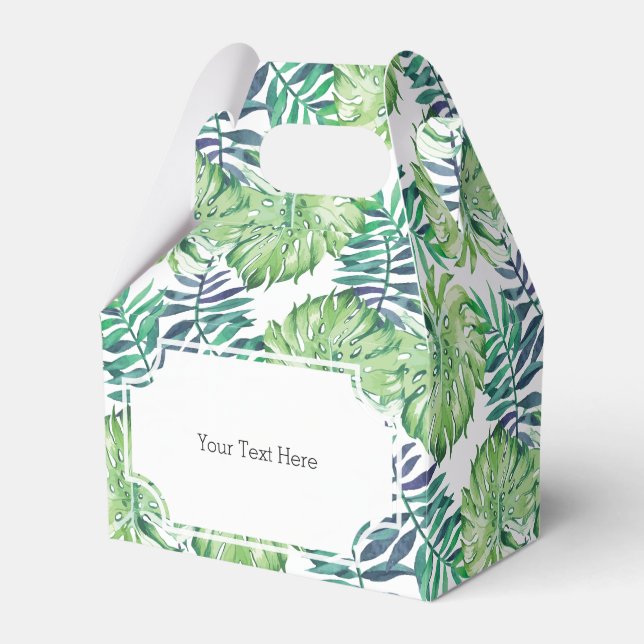 Tropiska öarnas växter Monstera Deliciosa Presentaskar (Framsidan Sidan)