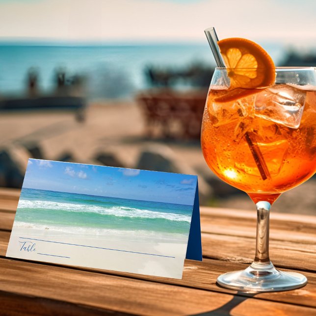 Tropiska Oceanen - Vinkara fotbolls-Beach, sommare Placeringskort (Skapare uppladdad)